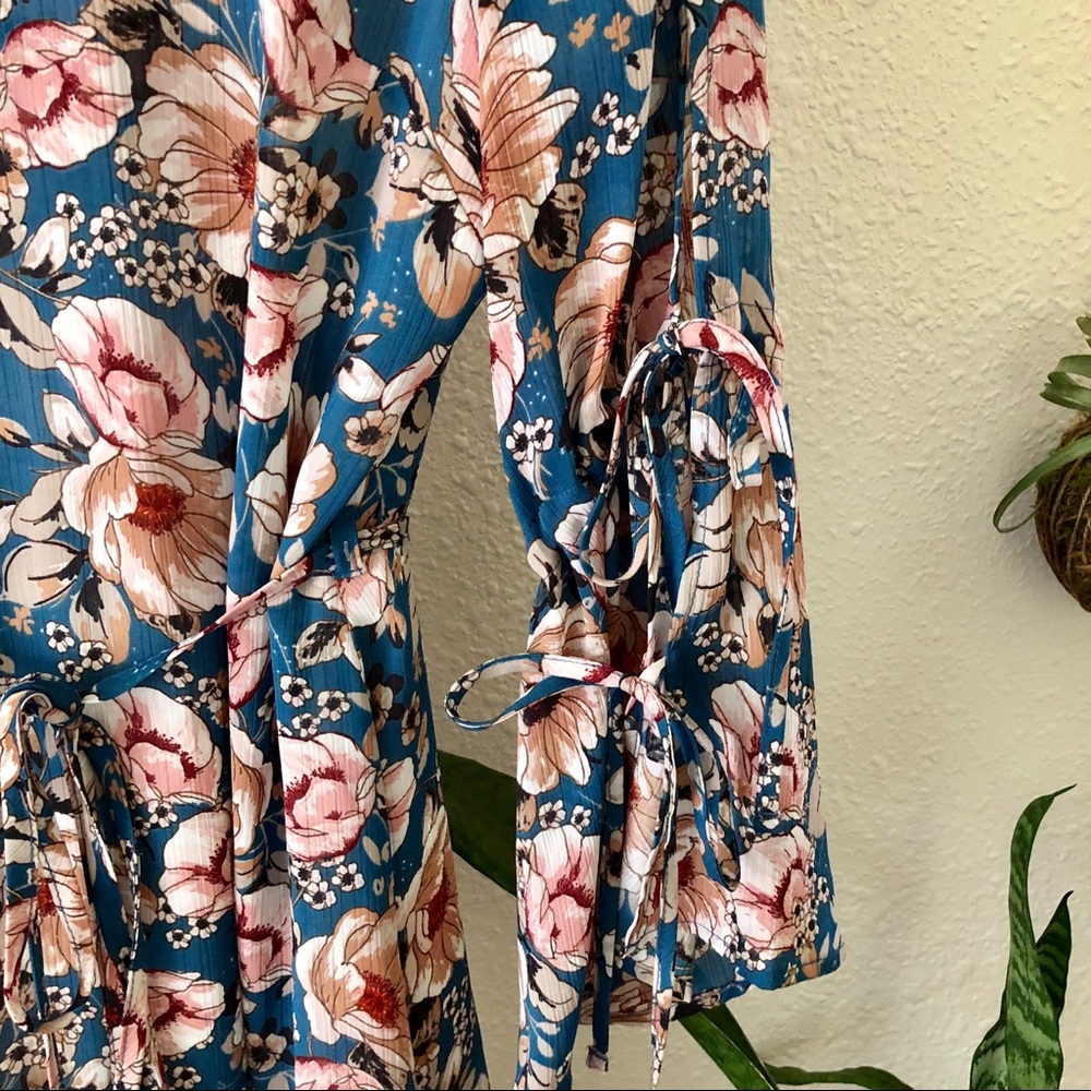 Topshop sheer floral dress - Picture 3 of 8